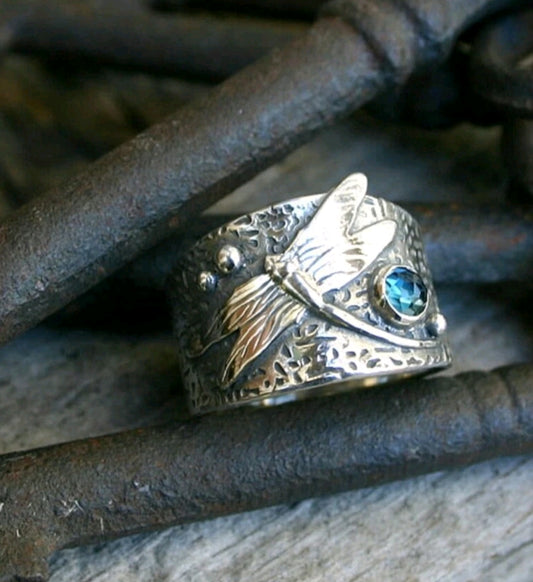 Vintage dragonfly ring